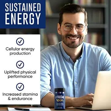 L-Tyrosine 1000mg Capsules for Focus and Energy