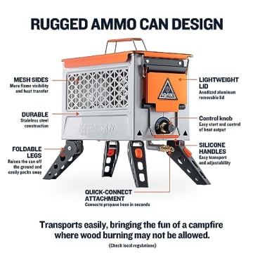 Ignik FireCan Elite High-Powered Portable Propane FirePit