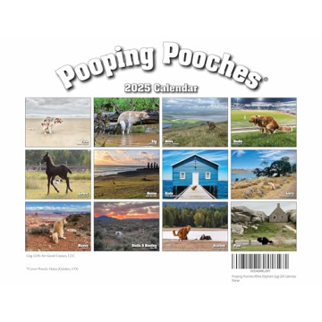 Pooping Pooches White Elephant Gag Gift Calendar