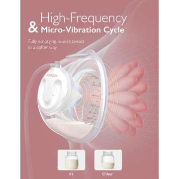 Momcozy Hospital Grade Breast Pump V1, Hands-Free & Portable Double Electric Breast Pump, Smart Touch Screen with 27 Pumping Combinations, Wearable Pump with 5 Flange Sizes