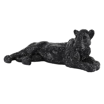 Luxurious Deco 79 Leopard Decor Sculpture for Home