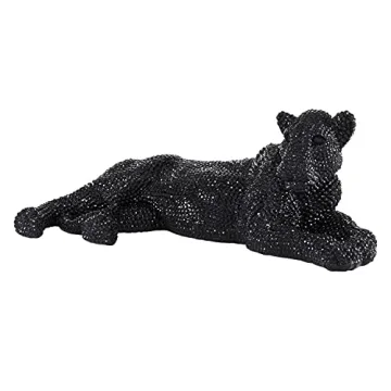 Luxurious Deco 79 Leopard Decor Sculpture for Home