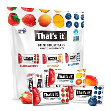 That's It. Mini Fruit Bars Variety Pack - Healthy, Vegan, Gluten-Free Snacks