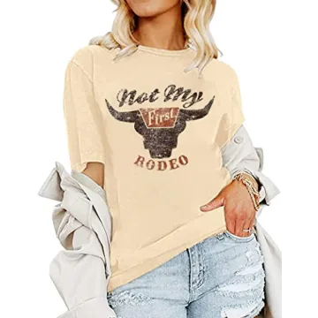 Vintage Cowboy Graphic Tee Oversized Comfort Women