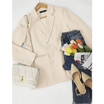 Stylish MEROKEETY Women's Blazer for Office and Casual Wear