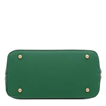 Zip-Around Classic Dome Satchel (Kelly Green)