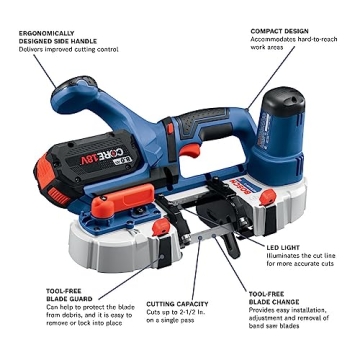 Bosch 18V Compact Band Saw Lightweight Precision Tool