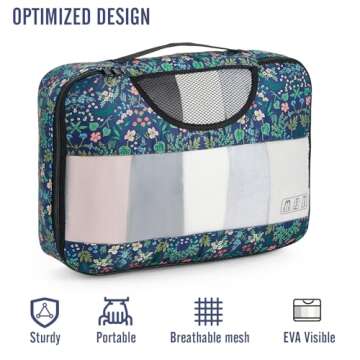 Veken 8 Set Packing Cubes - Travel Organizers for Effortless Packing