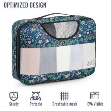 Veken 8 Set Packing Cubes - Travel Organizers for Effortless Packing