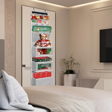 VICTORICH All-IN-ONE Over the Door Storage Organizer Grey