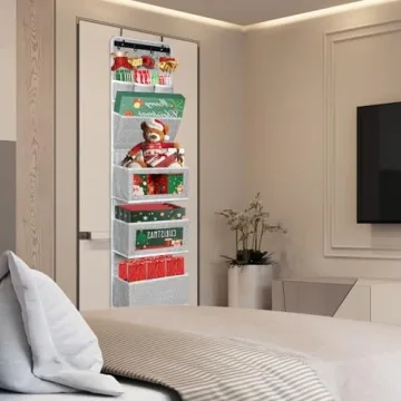 VICTORICH All-IN-ONE Over the Door Storage Organizer Grey