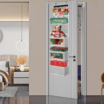 VICTORICH All-IN-ONE Over the Door Storage Organizer Grey