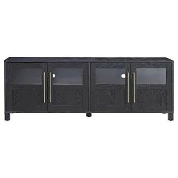 Henn&Hart Holbrook TV Television-Stands, 68" Wide, Black Grain