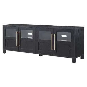 Henn&Hart Holbrook TV Television-Stands, 68" Wide, Black Grain