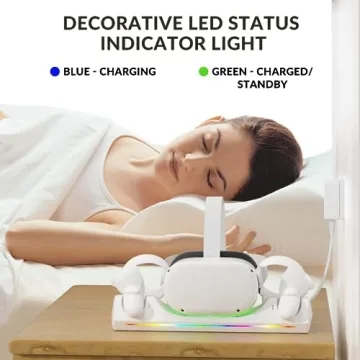 Oculus Quest 2 Bioherm Charging Dock with Batteries