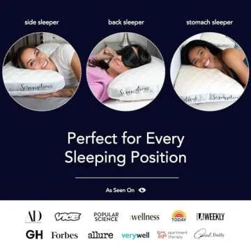 Honeydew Scrumptious Cooling Side Sleeping Pillow with Free Pillowcase | Best for Side Sleepers- Neck and Shoulder Pain Relief Pillow- The Most Awarded Side Sleeper Pillow- Made in The USA (King Size)