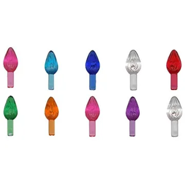 Creative Hobbies Ceramic Christmas Tree Replacement Lights - 144 Multi Colored Bulbs - Easy Install ...