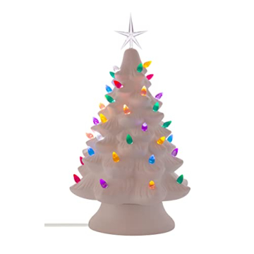 Creative Hobbies Ceramic Christmas Tree Lights for Holidays