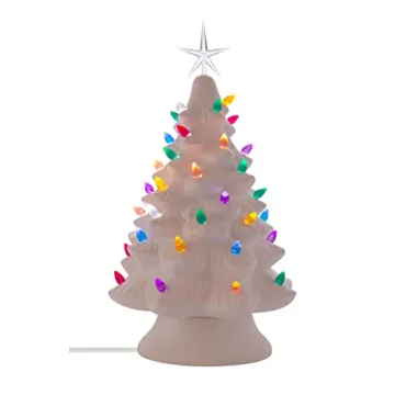 Creative Hobbies Ceramic Christmas Tree Lights for Holidays