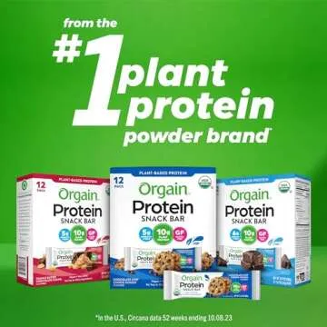 Orgain Protein Bars - Healthy Vegan Snack for All Ages