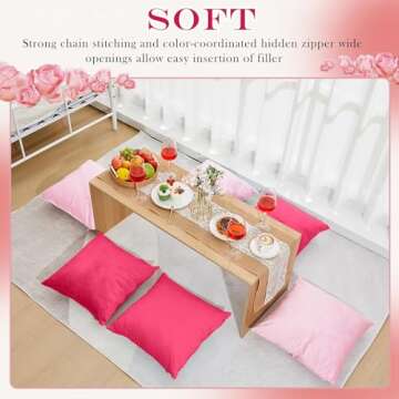 Berlune Velvet Throw Pillow Covers - Elegant 6 Pcs for Home Decor