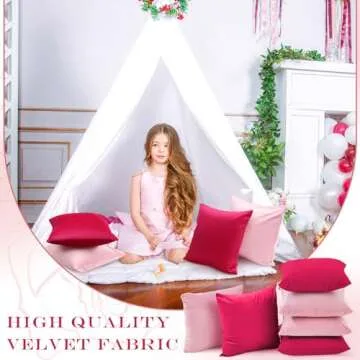 Berlune Velvet Throw Pillow Covers - Elegant 6 Pcs for Home Decor