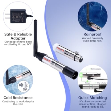 FENIXFIT Wireless DMX512 Transmitter Receiver System