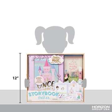 Story Magic Storybook Maker by Horizon Group USA, Create Your Own Stories, Hardcover Storybook, Includes Stickers, Markers, Punch Outs, Unicorn Mask, 200+ Storytelling Materials, Perfect for Ages 4+