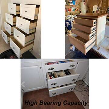 KCOLVSION 22" Heavy Duty Drawer Slides for All Uses