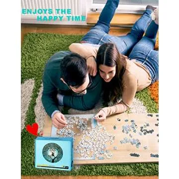 Dxles Valentines Day Decorations Gift, 500 Piece You are My Missing Round Shape Jigsaw Puzzle for Adults, Couples and Friends