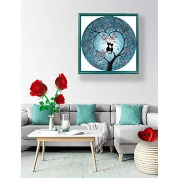 Dxles Valentines Day Decorations Gift, 500 Piece You are My Missing Round Shape Jigsaw Puzzle for Adults, Couples and Friends