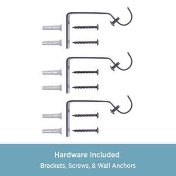 Kenney Chelsea Ball Decorative Curtain Rod 48-86 Inches