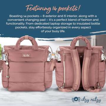 Stylish Itzy Ritzy Convertible Diaper Bag for Parents