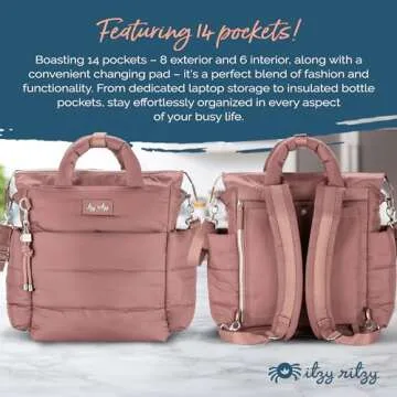 Stylish Itzy Ritzy Convertible Diaper Bag for Parents