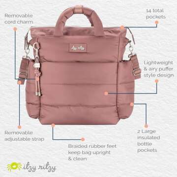 Stylish Itzy Ritzy Convertible Diaper Bag for Parents