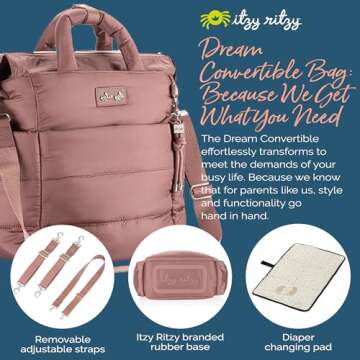 Stylish Itzy Ritzy Convertible Diaper Bag for Parents