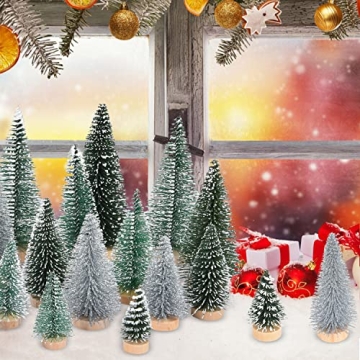 Artiflr 30PCS Mini Christmas Trees for Holiday Decor