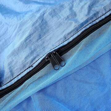 Camping Hammock with Mosquito Net,1-2 Lightweight Portable Outdoor Camping Hammock Nylon Hammock Tent with Tree Straps for Indoor, Camping, Hiking, Backpacking, Beach,Backyard,Pink and Sky Blue