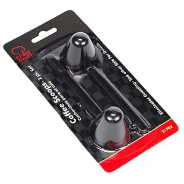 Chef Craft Classic Plastic Coffee Scoop Set - Durable & Convenient! 2 Pieces Included