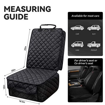 WEEKSUN Waterproof Dog Car Seat Cover - Full Protection