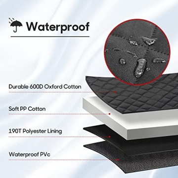WEEKSUN Waterproof Dog Car Seat Cover - Full Protection