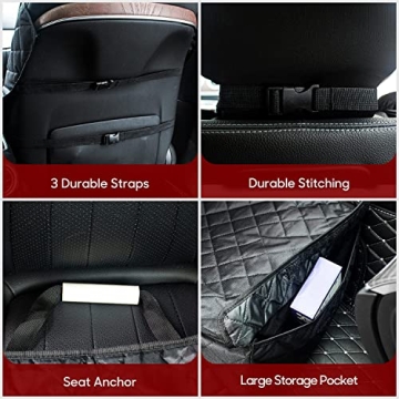 WEEKSUN Waterproof Dog Car Seat Cover - Full Protection