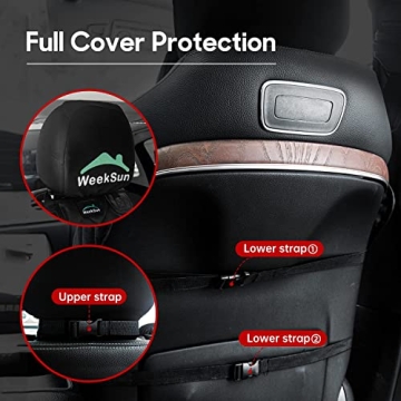 WEEKSUN Waterproof Dog Car Seat Cover - Full Protection