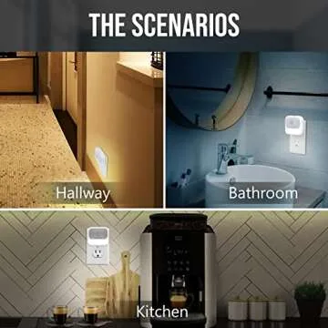 ZISUYU Motion Sensor Night Light - Dual Colors & Dimmable