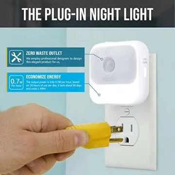ZISUYU Motion Sensor Night Light - Dual Colors & Dimmable
