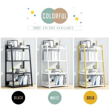 IOTXY 4 Tier Open Bookshelf for Stylish Spaces