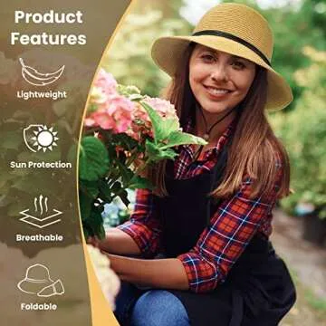 Stylish Sun Hat for Women with UV Protection and Brim
