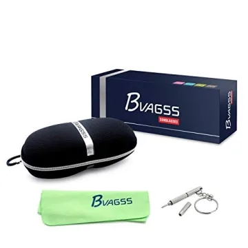 Stylish BVAGSS Rimless Oversized Sunglasses with UV400 Protection