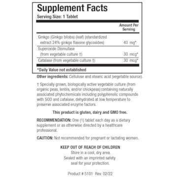 Biotics Research Ginkgo Biloba - Nootropic Brain Supplement for Energy, Memory & Healthy Aging