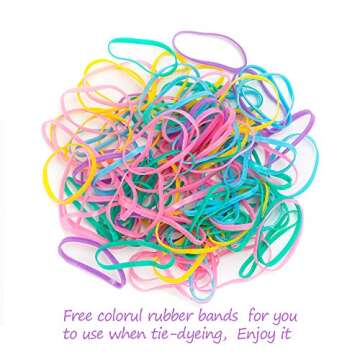 10 Pack White Cotton Scrunchies for Tie Dye Hair Elastic Hair Ties Pony Tail Holder for Party